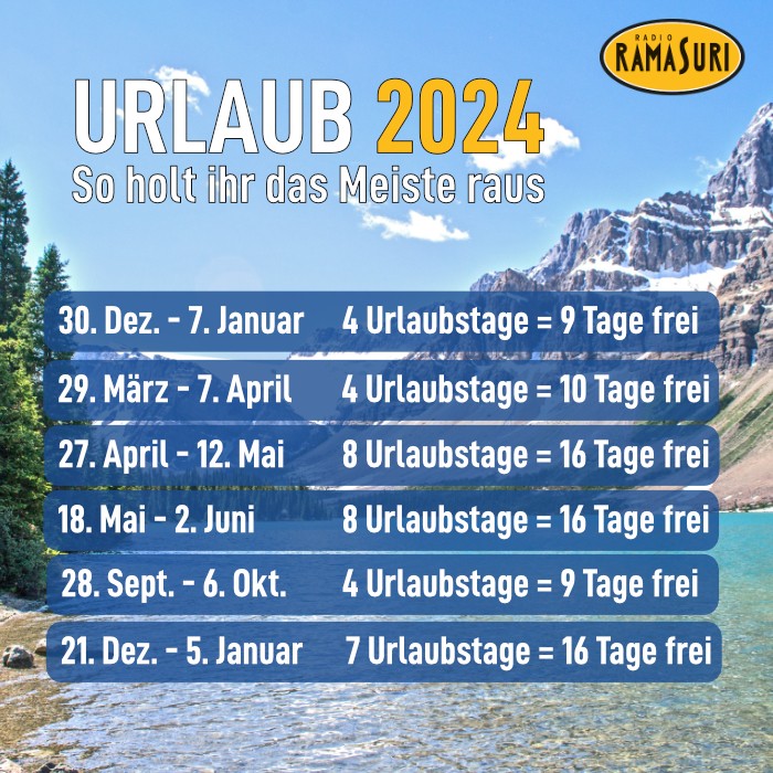 Urlaub 2025 So holen Sie das meiste raus Radio Ramasuri